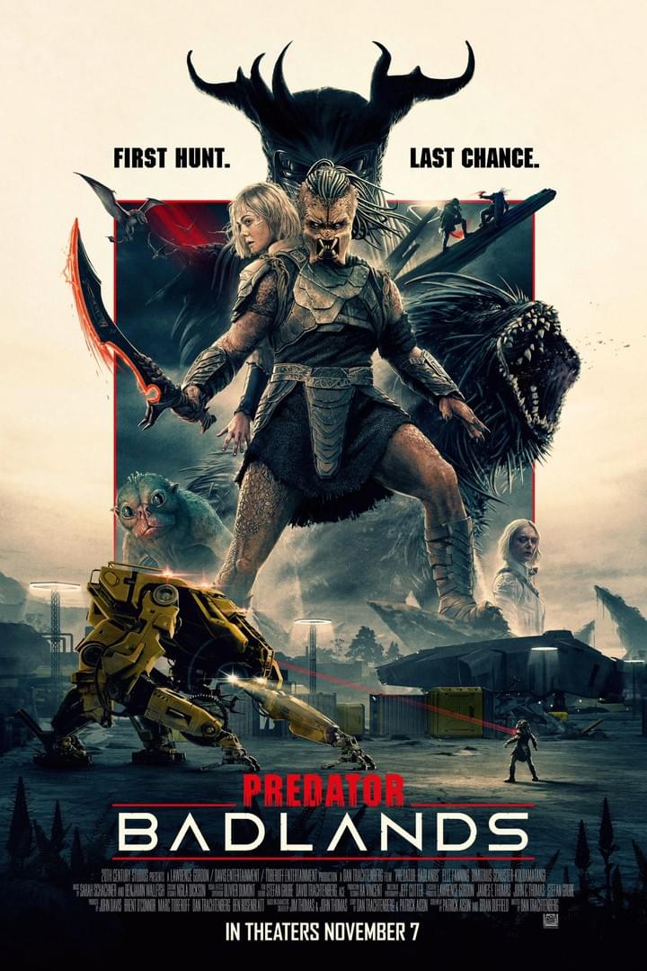 Predator Badlands movie poster Predator Badlands movie poster