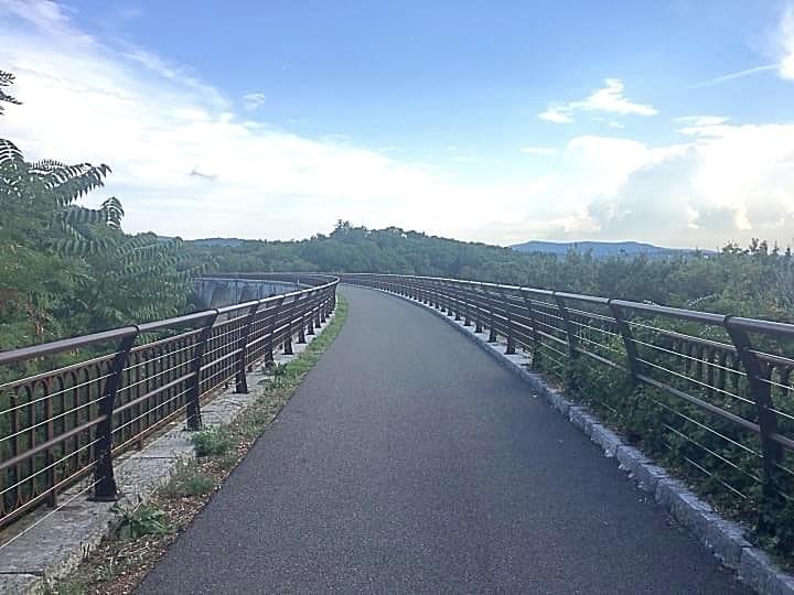 Greenway in Vogué Ardèche Greenway in Vogué Ardèche