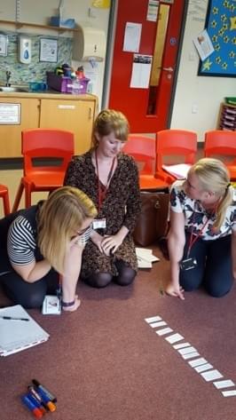 Teachers at a PfC training event Teachers at a PfC training event