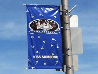 Light Pole Banners at Hersey Park in Hershey, PA Light Pole Banners at Hersey Park in Hershey, PA