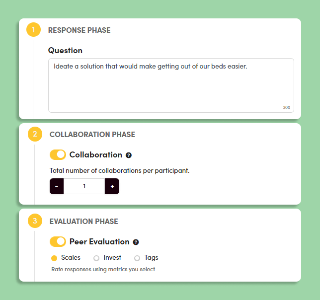 Promote collaboration and peer evaluation Promote collaboration and peer evaluation