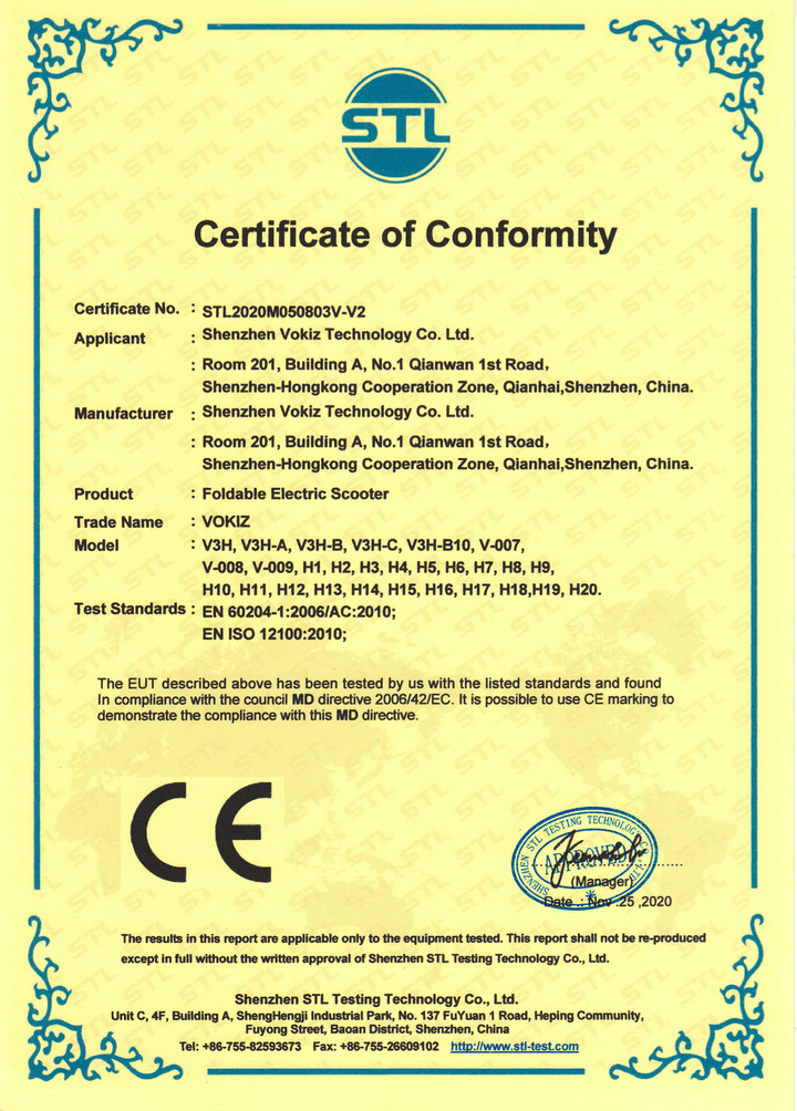CE certificates for folding electric scooter CE certificates for folding electric scooter