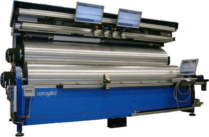 Plate mounters for corrugated card-boards, pre and post print Plate mounters for corrugated card-boards, pre and post print