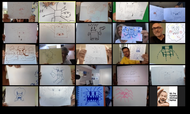 Picture drawing monster Picture drawing monster