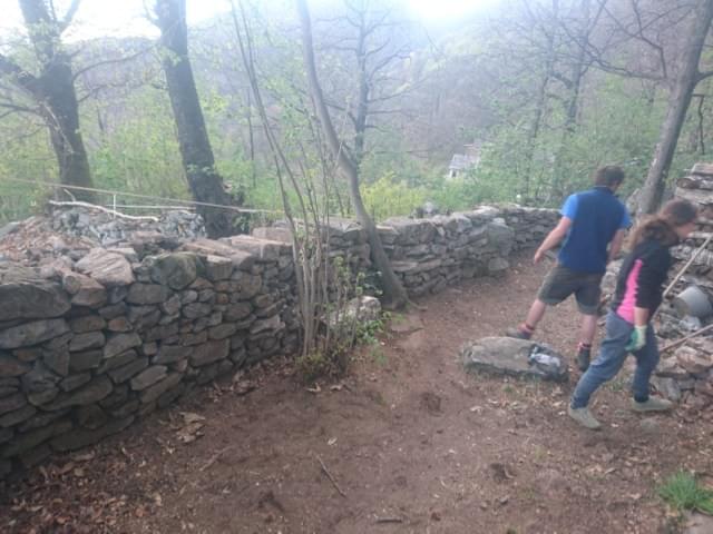 freistehende Trockenmauer Campo Cortoi Garten freistehende Trockenmauer Campo Cortoi Garten