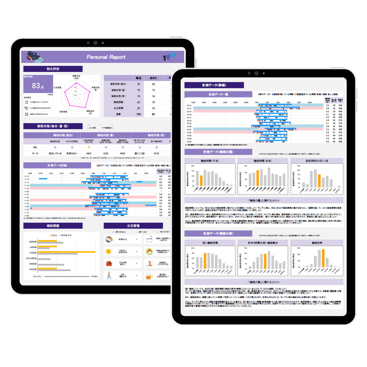 睡眠レポート 睡眠レポート