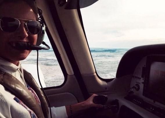 Tradition after first solo flight - cutting off shirttails Tradition after first solo flight - cutting off shirttails