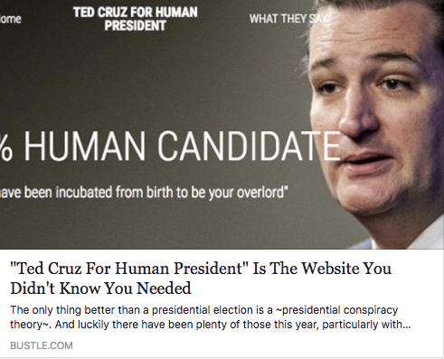 Ted Cruz For Human President_Deno DeMartino Ted Cruz For Human President_Deno DeMartino