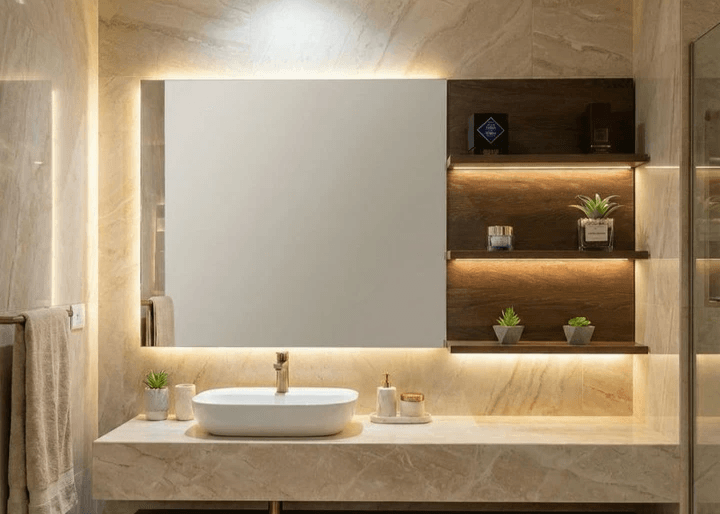 Miroir salle de bain Tunisie avec étagères / Miroir pour meubles salle de bain Tunisie / Miroir Sanibel / Miroir avec 3 étagères de salle de bain Tunisie Miroir salle de bain Tunisie avec étagères / Miroir pour meubles salle de bain Tunisie / Miroir Sanibel / Miroir avec 3 étagères de salle de bain Tunisie