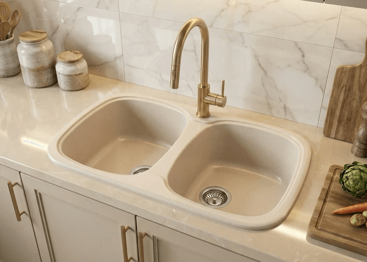 Évier de cuisine beige Tunisie / Evier de cuisine double bac / Evier de cuisine beige Tunisie / Sanibel Évier de cuisine beige Tunisie / Evier de cuisine double bac / Evier de cuisine beige Tunisie / Sanibel