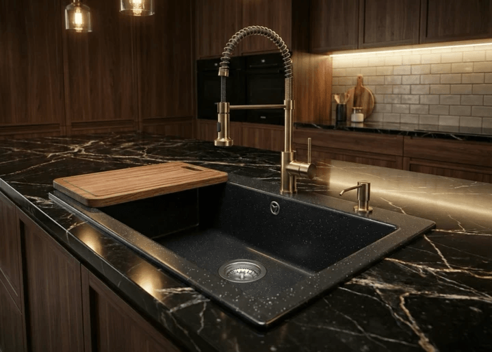 Evier de cuisine mono bac noir Tunisie / Evier de cuisine sans égouttoir Tunisie Evier de cuisine mono bac noir Tunisie / Evier de cuisine sans égouttoir Tunisie