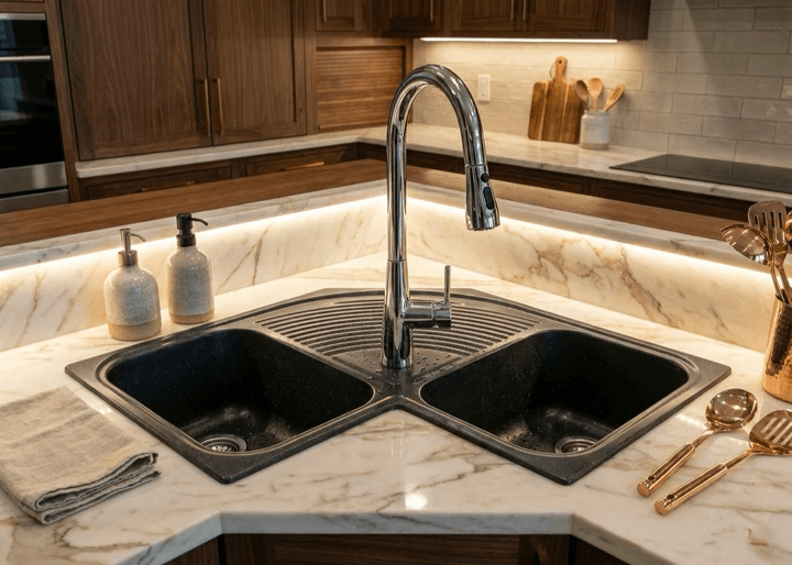 Évier de cuisine Tunisie / Evier de cuisine double bac un égouttoir Tunisie / Sanibel Évier de cuisine Tunisie / Evier de cuisine double bac un égouttoir Tunisie / Sanibel