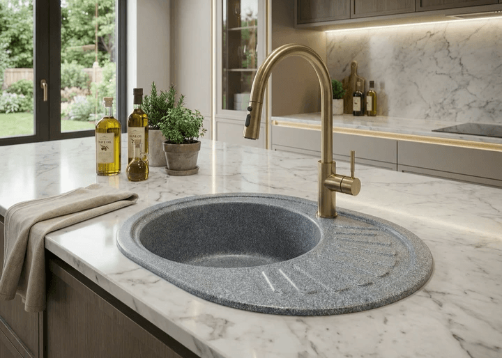 Evier de cuisine rond avec égouttoir Tunisie / Evier de cuisine pour petit espace Tunisie / Cuisine Tunisie Evier de cuisine rond avec égouttoir Tunisie / Evier de cuisine pour petit espace Tunisie / Cuisine Tunisie