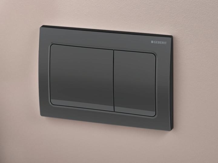 Bouton de déclenchement noir chromé brossé pour réservoir encastré Geberit Tunisie / Plaques de déclenchement noir chromé brossé Geberit Tunisie  Bouton de déclenchement noir chromé brossé pour réservoir encastré Geberit Tunisie / Plaques de déclenchement noir chromé brossé Geberit Tunisie