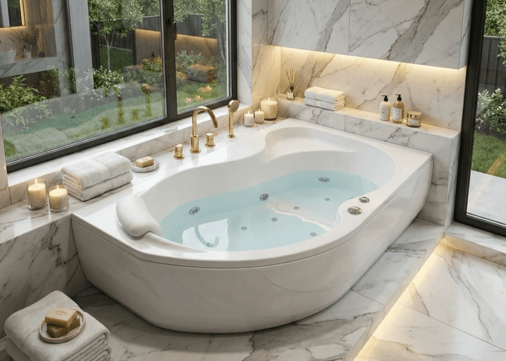 Baignoire d'angle Tunisie / Baignoire hydromassage Tunisie / Baignoire de coin hydromassage Tunisie Baignoire d'angle Tunisie / Baignoire hydromassage Tunisie / Baignoire de coin hydromassage Tunisie