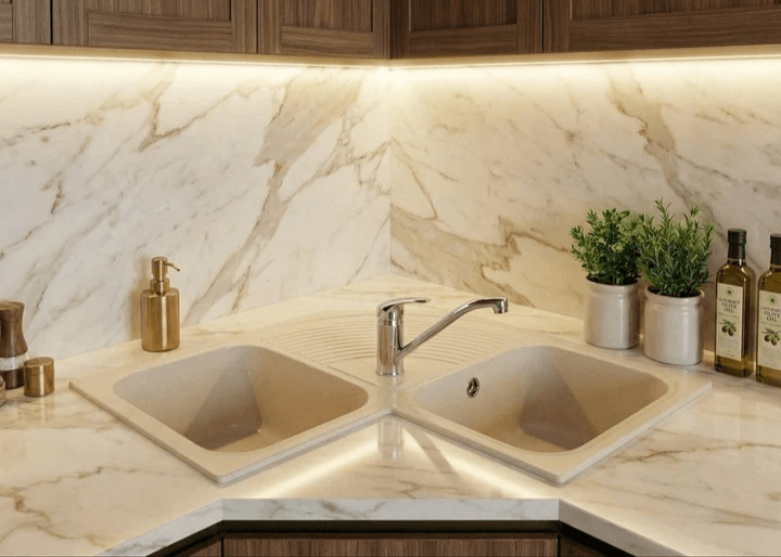 Évier de cuisine Tunisie / Evier de cuisine double bac un égouttoir Tunisie / Sanibel Évier de cuisine Tunisie / Evier de cuisine double bac un égouttoir Tunisie / Sanibel