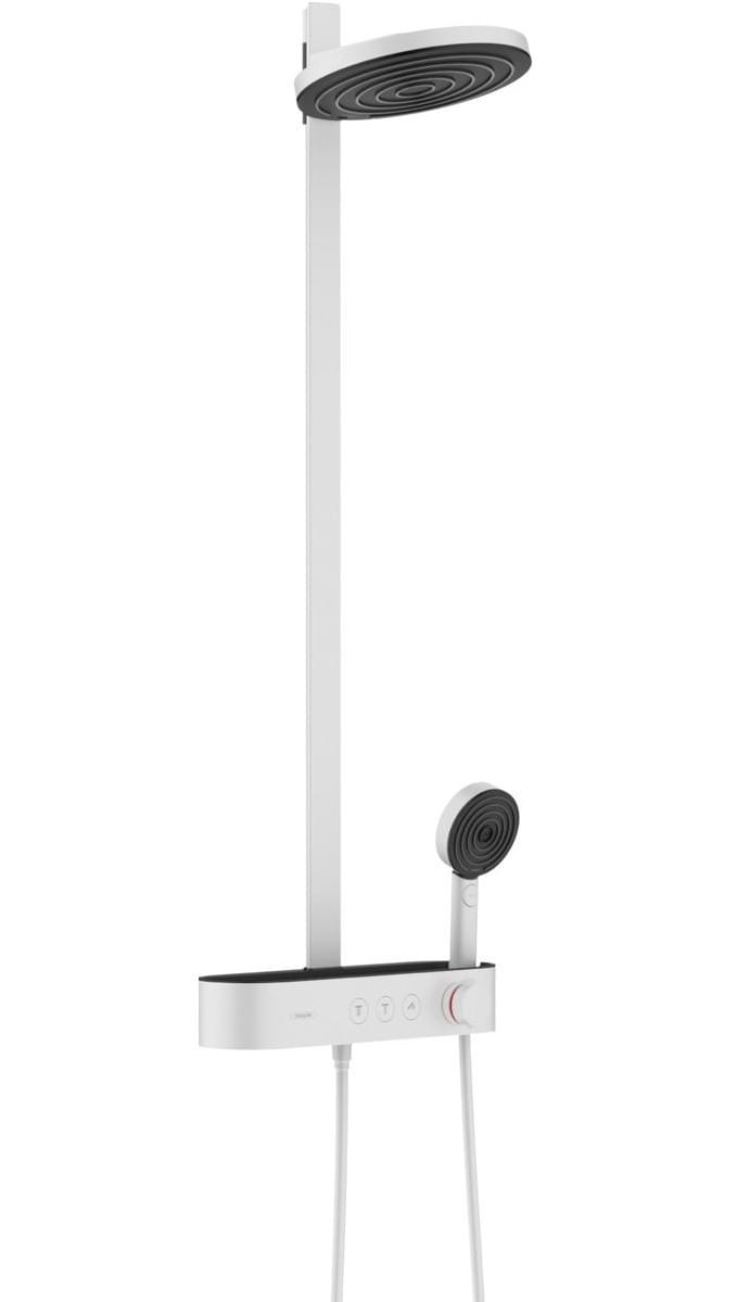 Colonne de douche Showerpipe Tunisie / Hansgrohe Tunisie / Douche Tunisie / Salle de bain Tunisie / Colonne de douche Tunisie / Robinetterie de douche Tunisie / Kit de douche Tunisie / Colonne de douche en blanc mat. Colonne de douche Showerpipe Tunisie / Hansgrohe Tunisie / Douche Tunisie / Salle de bain Tunisie / Colonne de douche Tunisie / Robinetterie de douche Tunisie / Kit de douche Tunisie / Colonne de douche en blanc mat.