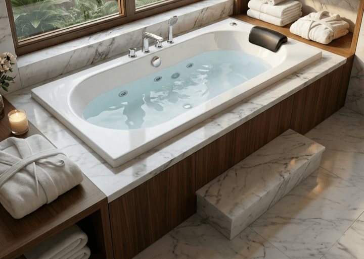 Baignoire rectangulaire Tunisie / Baignoire hydromassage Tunisie Baignoire rectangulaire Tunisie / Baignoire hydromassage Tunisie