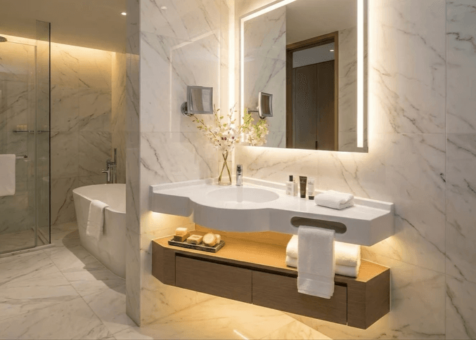 Plan vasque pas cher Tunisie / Plan vasque à poser salle de bain Tunisie / Sanitaire salle de bain Tunisie / Plan-vasque d'angle / Pan-vasque avec porte-serviette intégré Plan vasque pas cher Tunisie / Plan vasque à poser salle de bain Tunisie / Sanitaire salle de bain Tunisie / Plan-vasque d'angle / Pan-vasque avec porte-serviette intégré