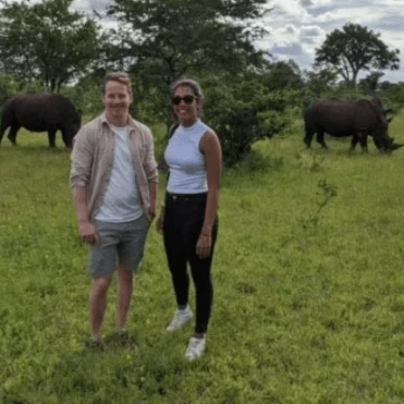 Rhino Walk in Livingstone Rhino Walk in Livingstone
