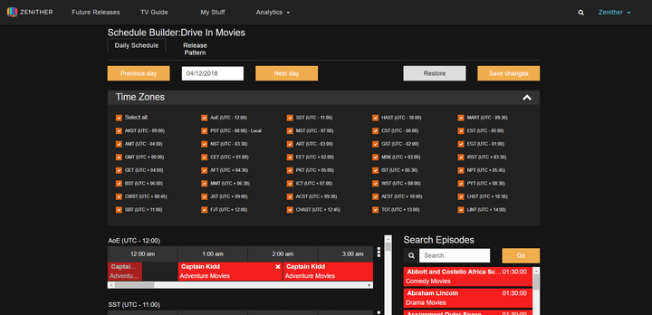 Organize videos from multiple video sources into a standard duration program. Organize videos from multiple video sources into a standard duration program.