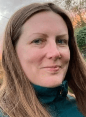 Lucy Watt a white woman with blue eyes and long light brown hair Lucy Watt a white woman with blue eyes and long light brown hair