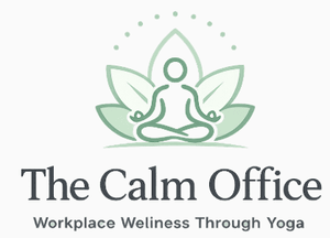 Employees in a meditative state in office Employees in a meditative state in office