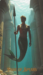 The Ocean Tarot-Page of Spears The Ocean Tarot-Page of Spears