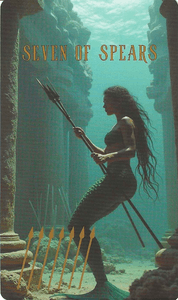 The Ocean Tarot-Seven of Spears The Ocean Tarot-Seven of Spears