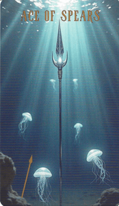 The Ocean Tarot-Ace of Spears The Ocean Tarot-Ace of Spears