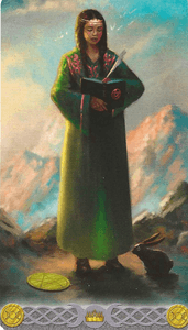 Triple Goddess Tarot- Knight of Pentacles Triple Goddess Tarot- Knight of Pentacles