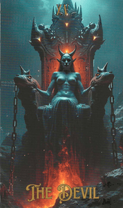 The Ocean Tarot-Key 15-The Devil The Ocean Tarot-Key 15-The Devil
