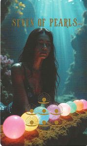 The Ocean Tarot--Seven of Pearls The Ocean Tarot--Seven of Pearls