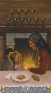 Triple Goddess Tarot- 5 of cups Triple Goddess Tarot- 5 of cups