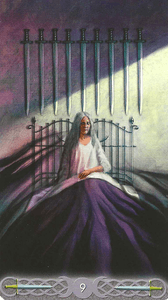 Triple Goddess Tarot- 9 of Swords Triple Goddess Tarot- 9 of Swords