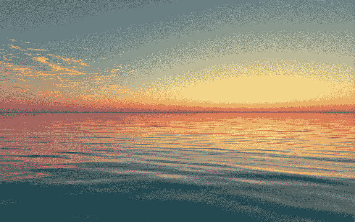 Sunset horizon symbolizing emotional integration Sunset horizon symbolizing emotional integration