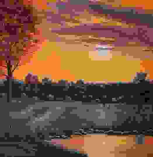 An Early Snow, 36" x36" Oils on canvas An Early Snow, 36" x36" Oils on canvas