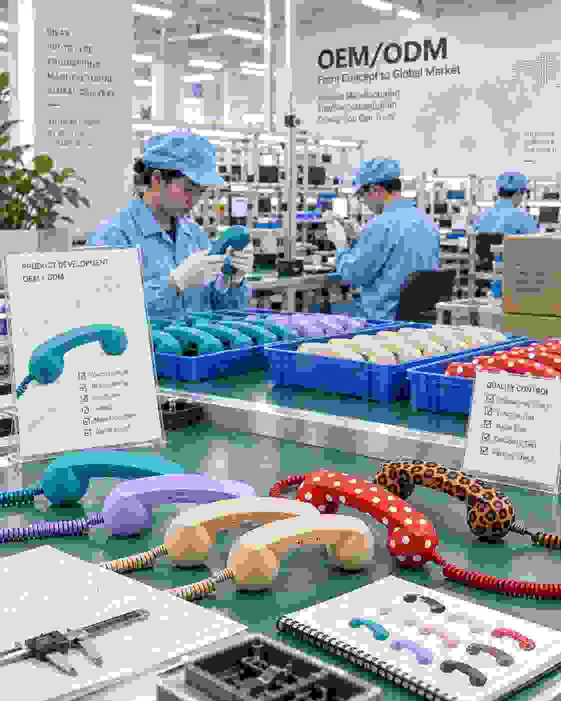 Retro handset manufacturing and assembly process for NEW POWER TECH products Retro handset manufacturing and assembly process for NEW POWER TECH products
