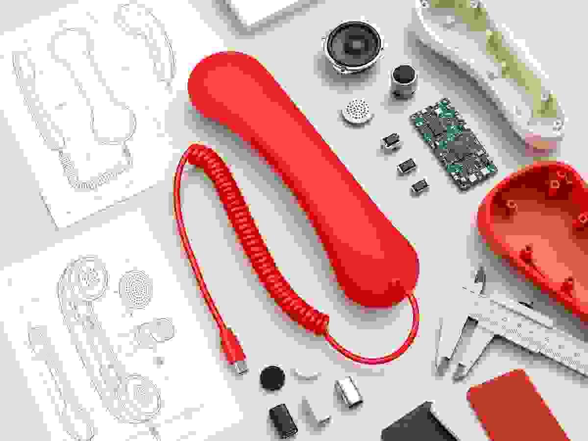 3289 usb type-c retro phone handsets in an electronics engineering workspace, representing product development, audio, connectivity and OEM ODM support. 3289 usb type-c retro phone handsets in an electronics engineering workspace, representing product development, audio, connectivity and OEM ODM support.