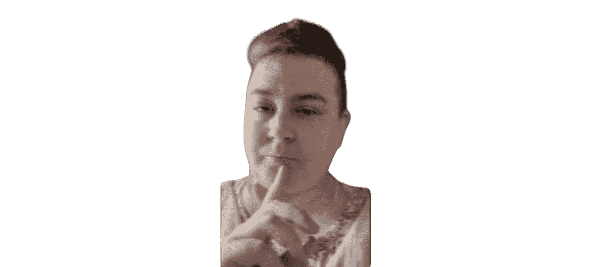 Character Rosie B, pondering Character Rosie B, pondering