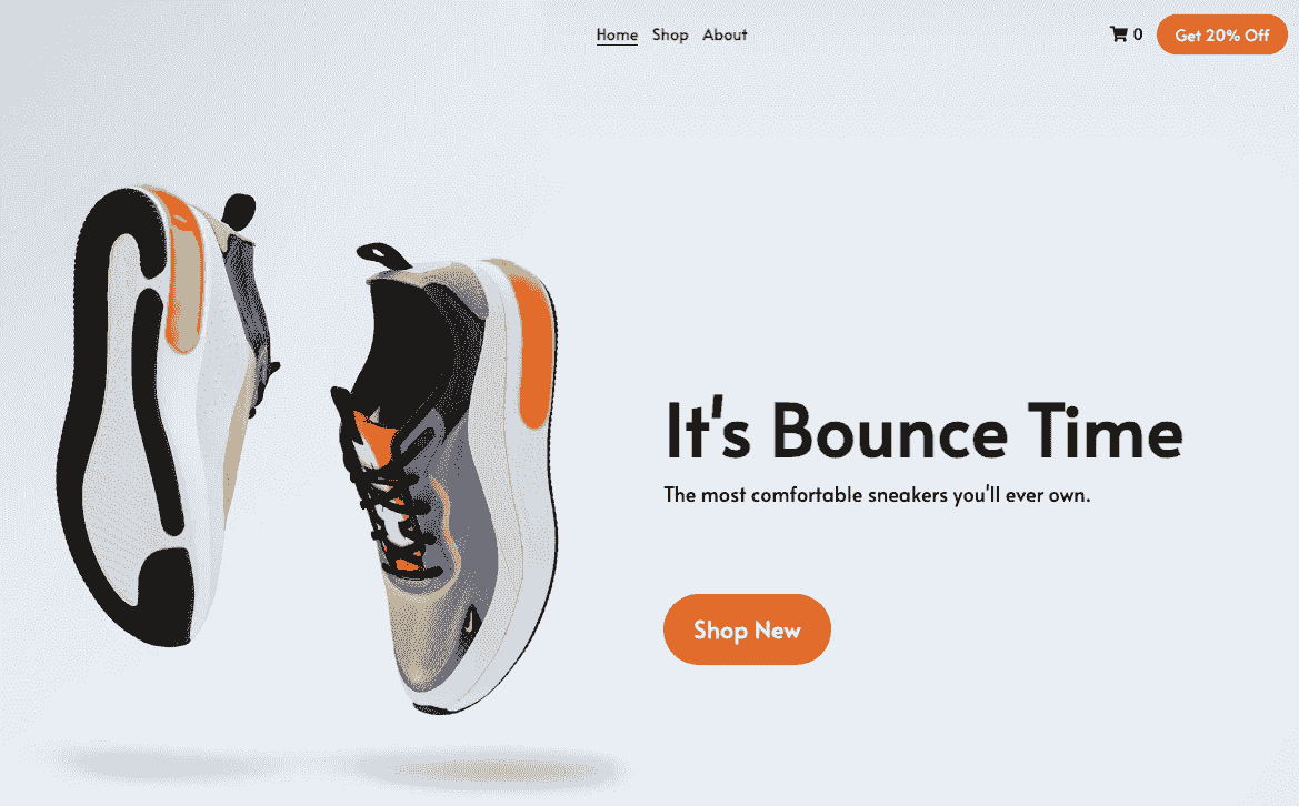Designing a minimalist product page with effective use of images and text