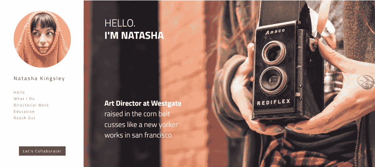 Showcasing portfolio projects by category through engaging visuals