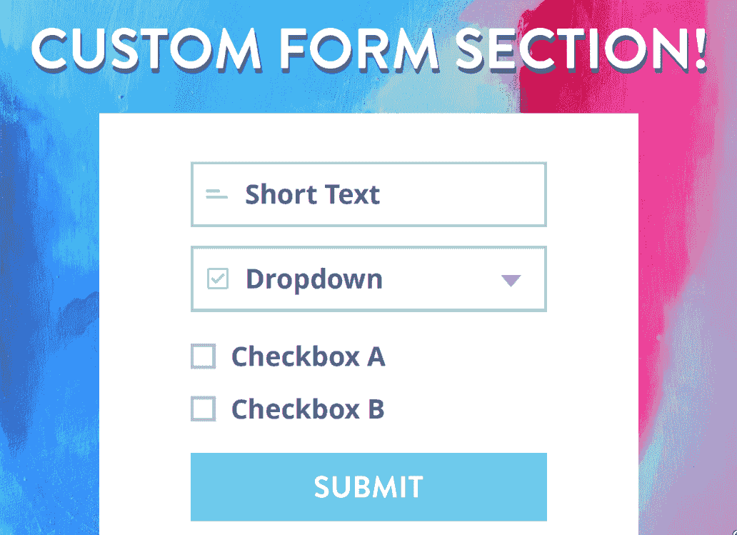 Strikingly Custom Form
