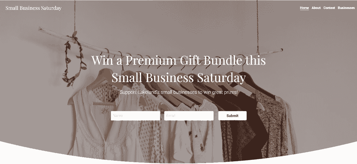 Small Biz Contest Template