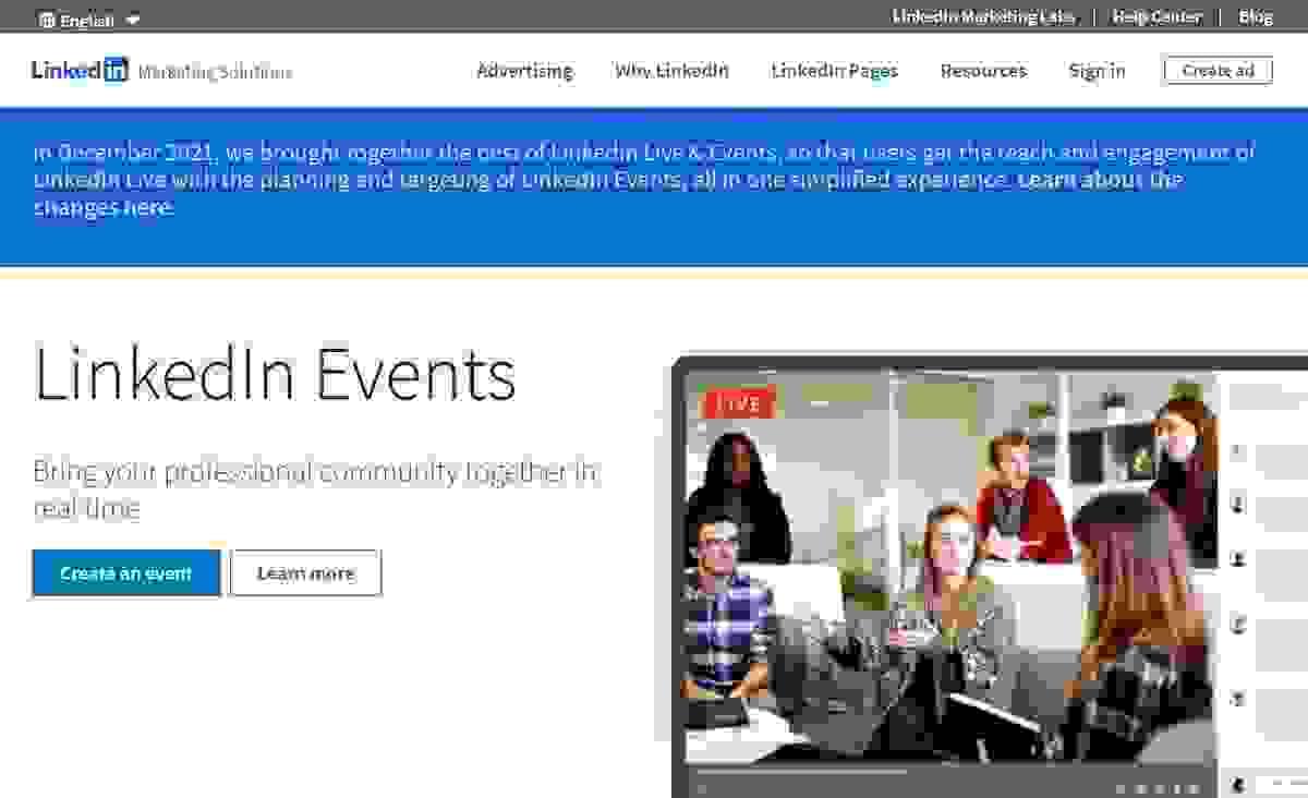 Image taken from LinkedIn Events