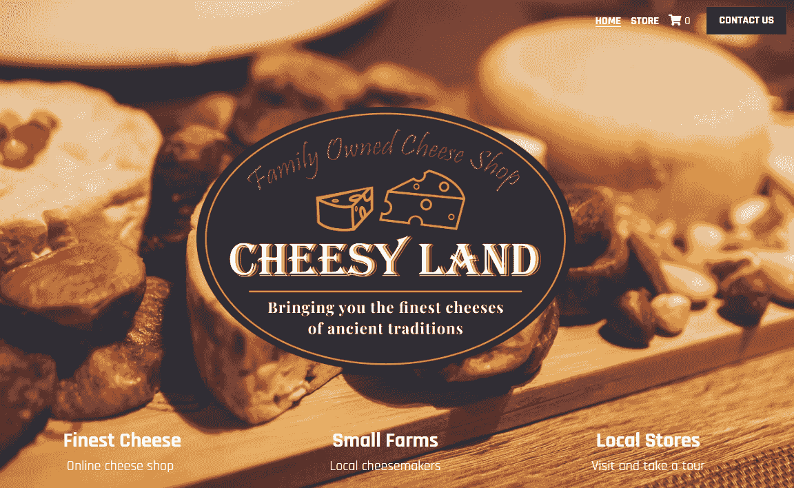 Cheesy Land Template