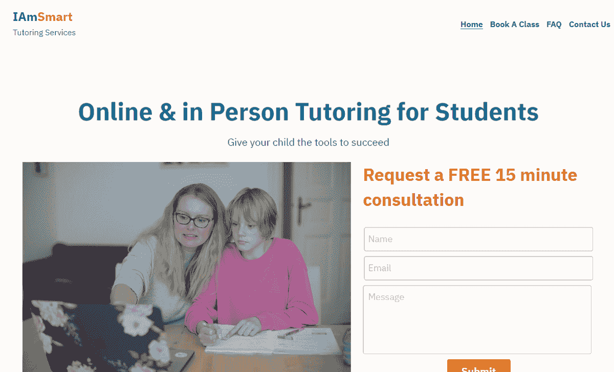 Student Tutoring Template