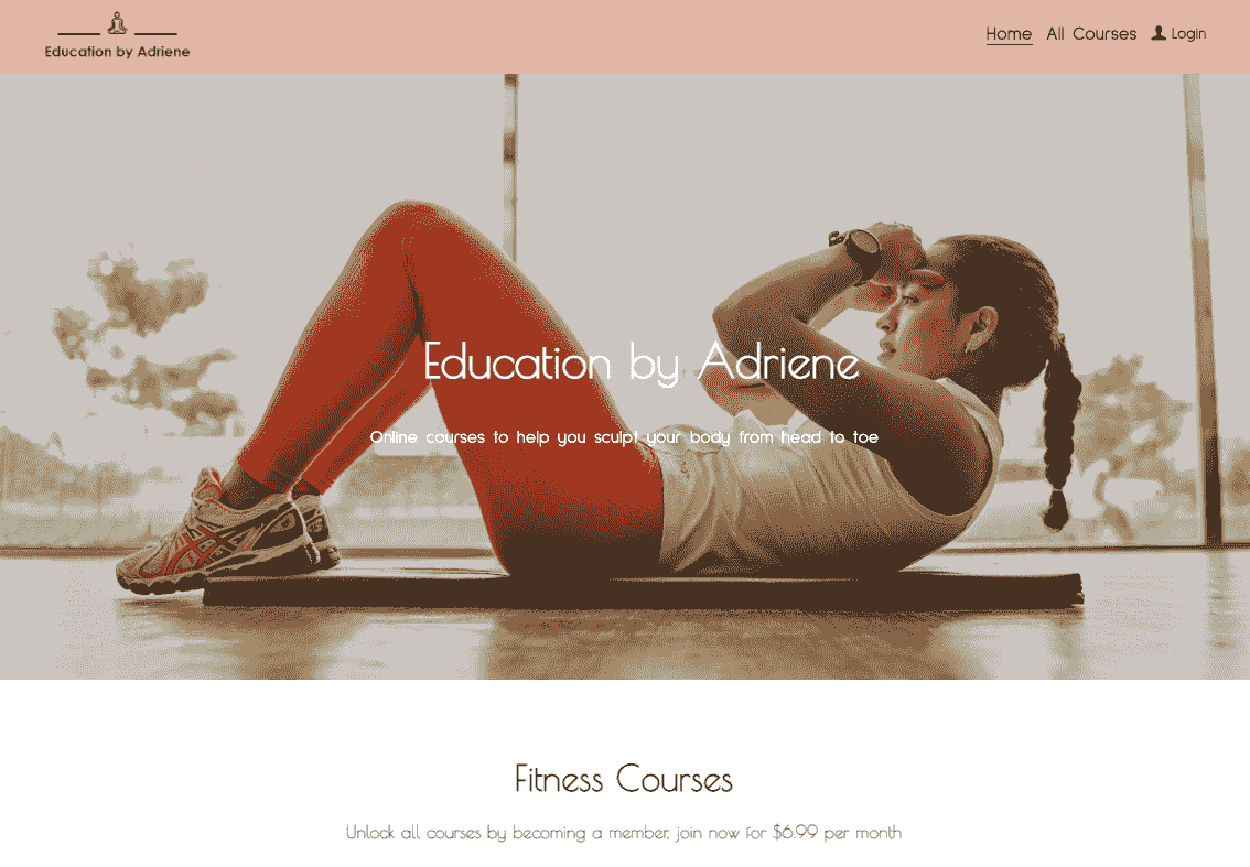 Adriene Fitness Template