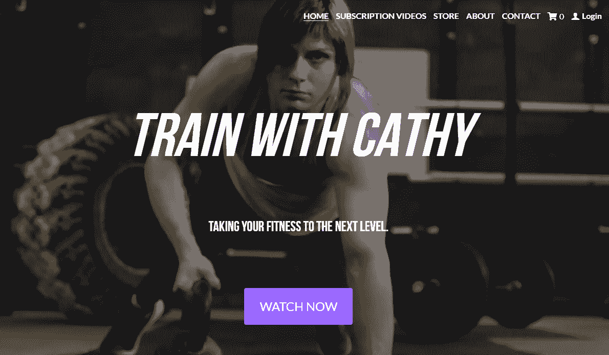 Train with Cathy Template