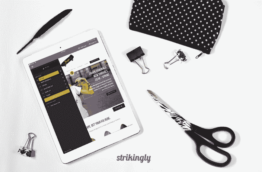 Strikingly Editor on Mobile